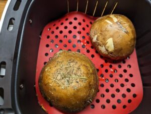 Μανιτάρια πορτομπέλο στο air fryer