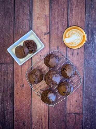 Muffin με κακάο σε air fryer