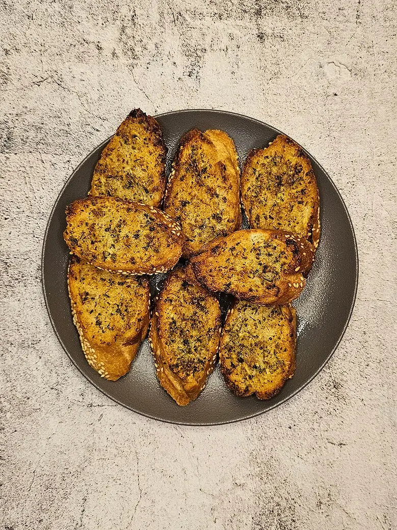 Σκορδόψωμο στο air fryer