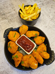 Κοτομπουκιές chicken nugget σε air fryer
