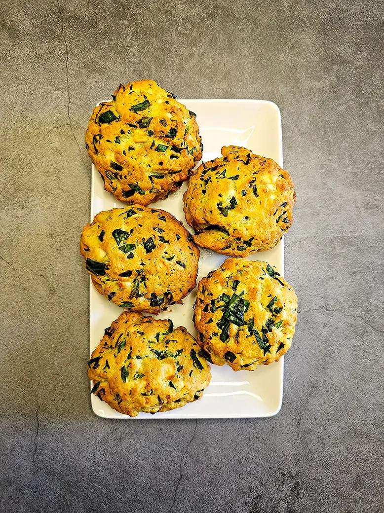 Σπανακοπιτάκια χωρίς φύλλο στο air fryer